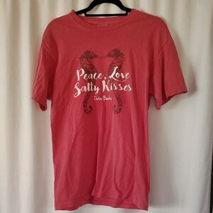 Comfort Colors Coral Graphic Tee Outer Banks